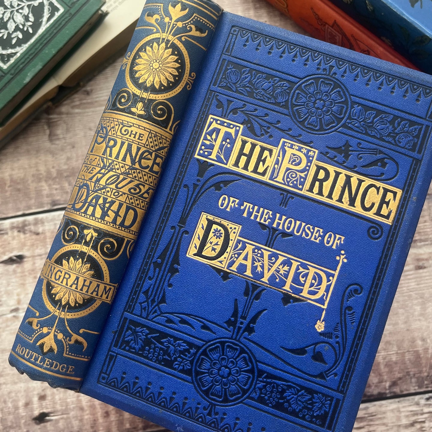 The Prince of the House of David by Rev J H Ingraham Mid Victorian Book with Colour Plates