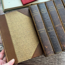 Load image into Gallery viewer, Collection of the Works of Jane Austen Half Leather Bound Victorian Books
