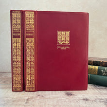 Load image into Gallery viewer, Shirley and Villette by Charlotte Bronte Antique Two Volumes Books Full Leather
