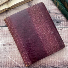 Load image into Gallery viewer, Full Leather Manuscript Book with Snakeskin Effect; with Drawings, Verses, Autographs
