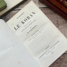 Load image into Gallery viewer, 1873 Antique French Edition of the Koran Full Vellum Binding Book
