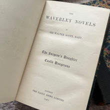 Load image into Gallery viewer, Two Half Leather Sir Walter Scott Books with Marbled Text Block Edges 1901
