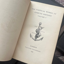 Load image into Gallery viewer, 1839 The Poetical Works of Edmund Spenser The Faerie Queene Full Morocco Set (Et)
