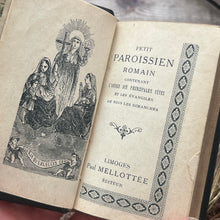 Load image into Gallery viewer, Petit Paroissien Romain; Full Leather French Catholic Miniature Prayer Book
