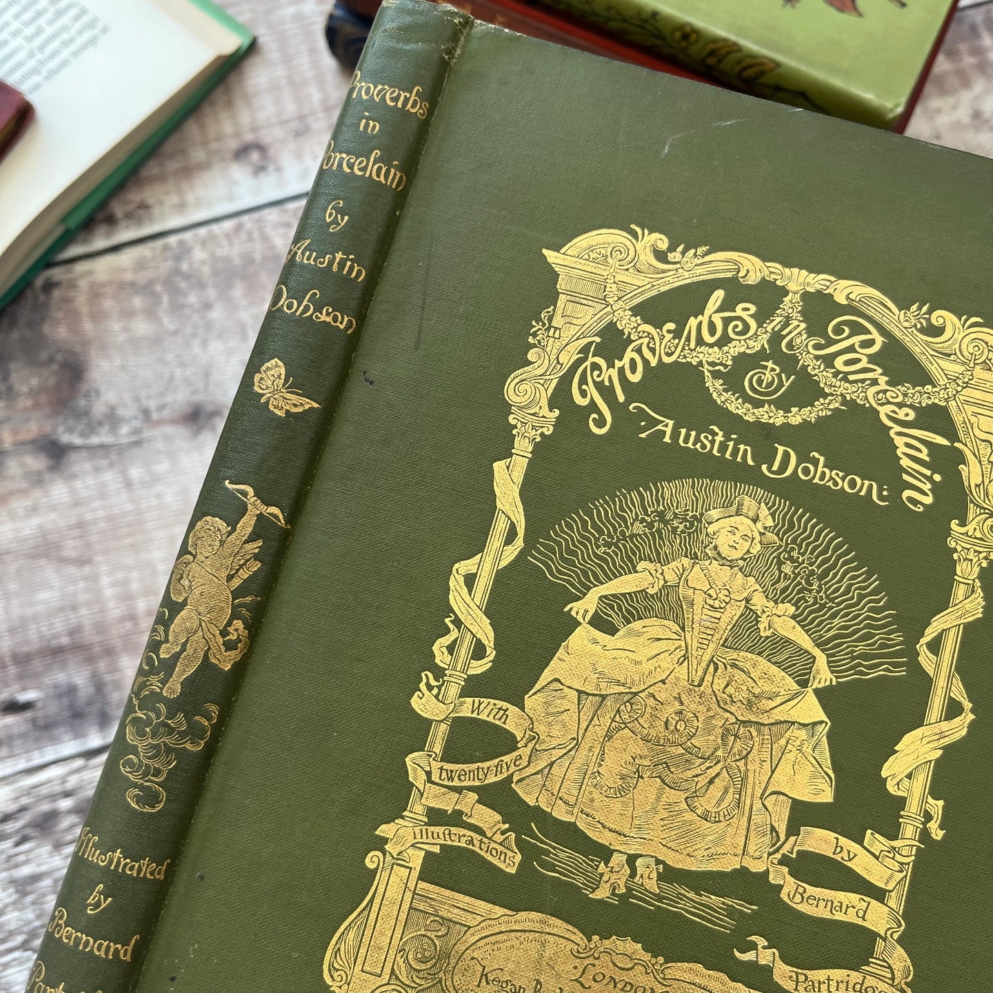 1893 Proverbs in Porcelain by Austin Dobson Late Victorian Illustrated Book