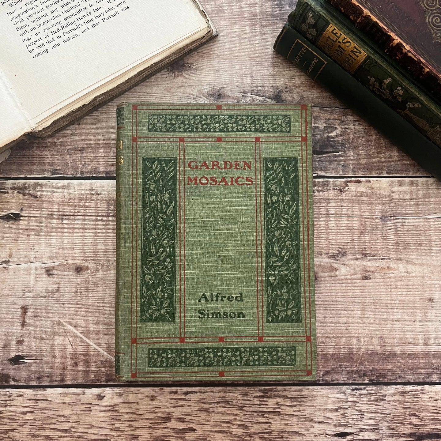 1903 Garden Mosaics Philosophical, Moral and Horticultural by Alfred Simson