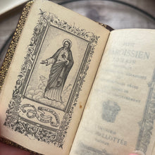 Load image into Gallery viewer, Petit Paroissien Romain; Full Leather French Catholic Miniature Prayer Book
