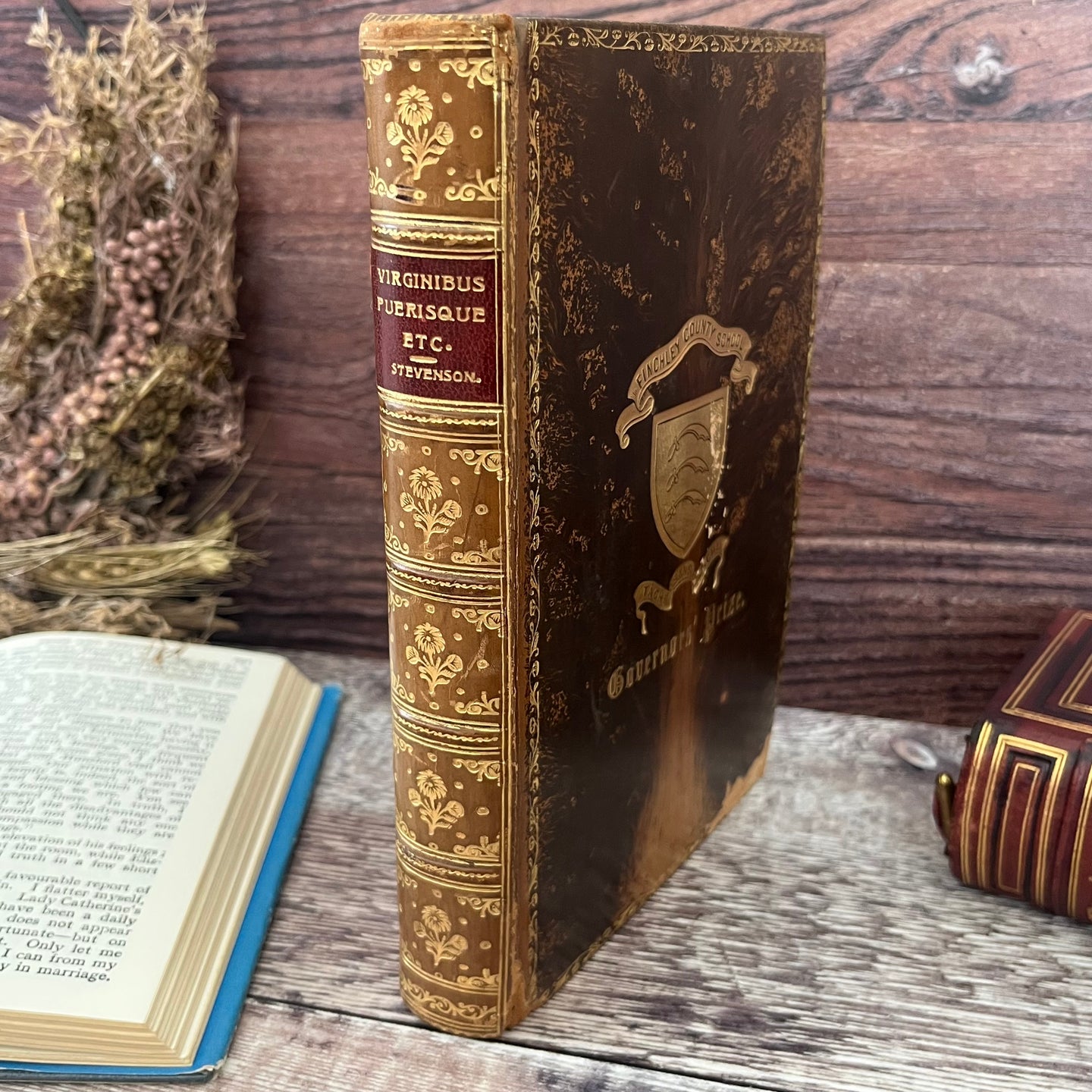 1912 Virginibus Puerisque and Other Papers by Robert Louis Stevenson Tree Calf