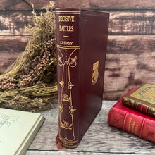 Load image into Gallery viewer, 1915 The Fifteen Decisive Battles of the World by Creasy Full Leather Book
