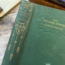 Load image into Gallery viewer, The Pickwick Papers by Charles Dickens Antique Book with Floral Binding Illustrated
