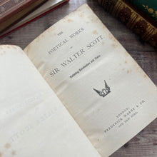Load image into Gallery viewer, The Poetical Works of Sir Walter Scott Beautiful Full Tree Calf Leather Book
