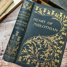 Load image into Gallery viewer, 1893 The Heart of Midlothian by Sir Walter Scott Beautiful Cloth Victorian Binding Waverley Novel
