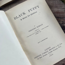 Load image into Gallery viewer, 1899 Black Puppy A Story for Children by Theodora Elmslie; Beautiful Illustrated Book
