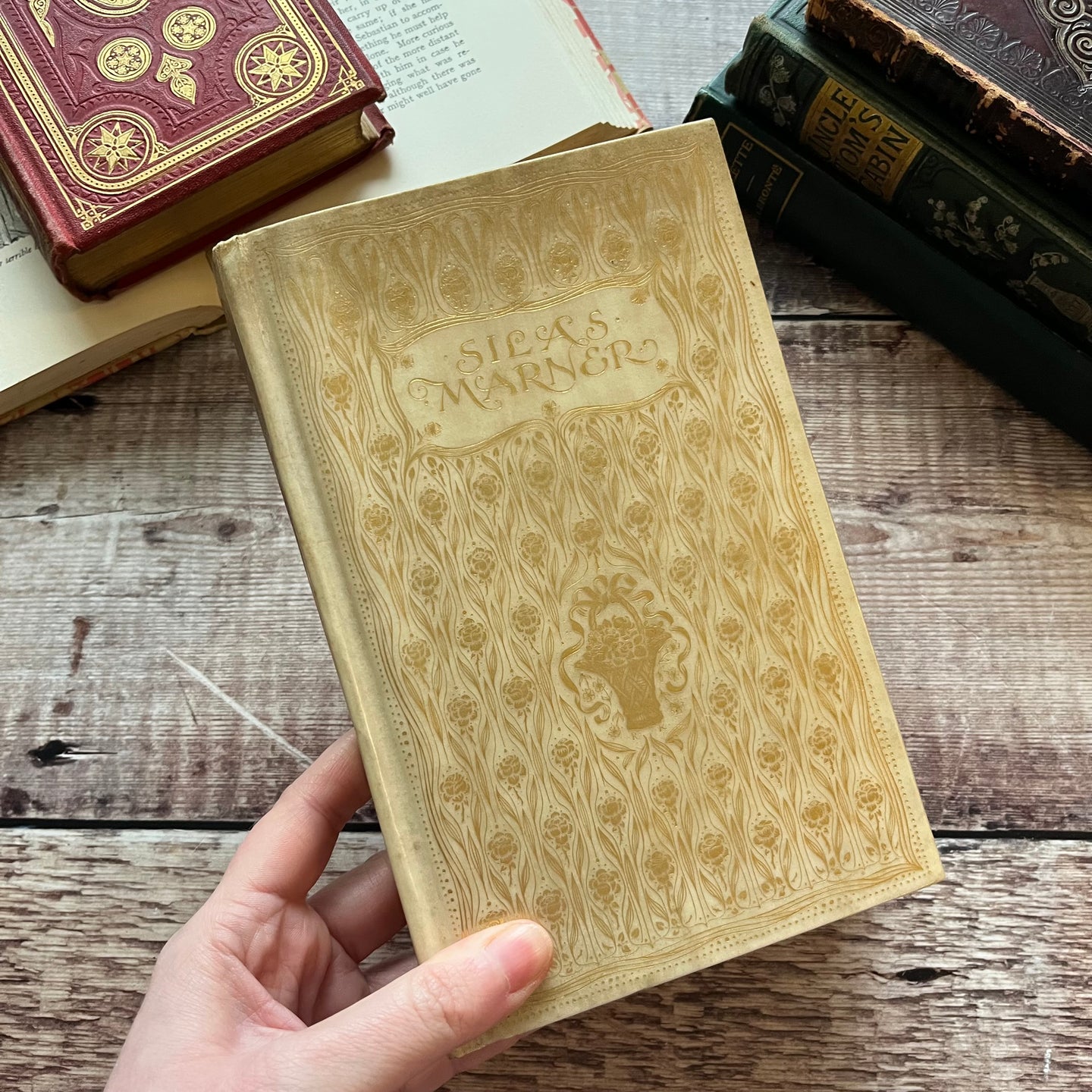 Silas Marner by George Eliot Full Vellum Fine Binding English Idylls Series