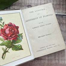 Load image into Gallery viewer, The Language and Sentiment of Flowers Warne&#39;s Bouquet Series Late Victorian Book

