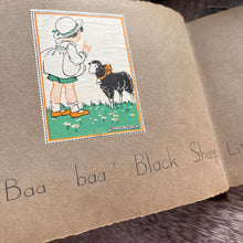 Load image into Gallery viewer, Early 20th Century Children&#39;s Scrapbook of Nursery Rhymes Manuscript
