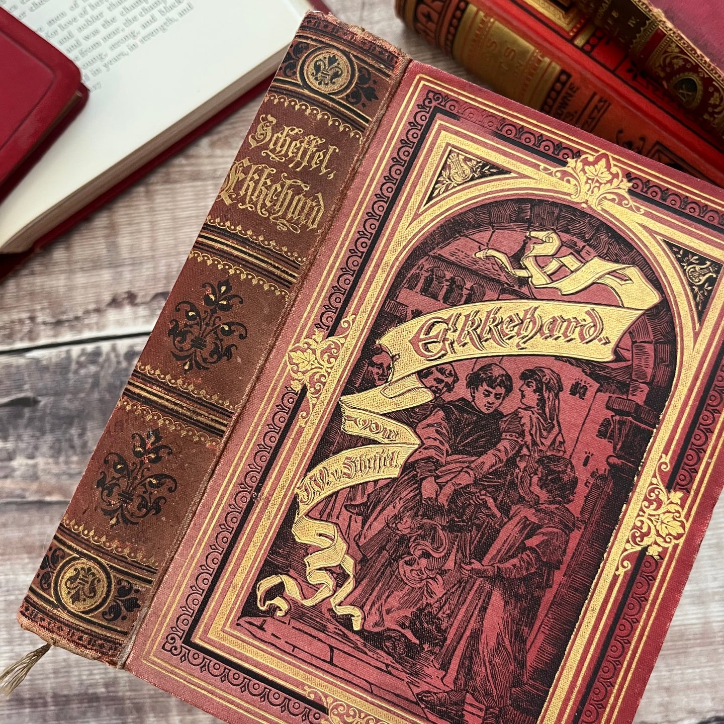 1905 Antique German Book in a Pretty Cloth Binding