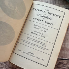 Load image into Gallery viewer, 1898 The Natural History of Selbourne; Half Calf Leather Binding Illustrated Book

