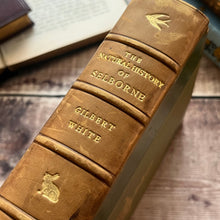 Load image into Gallery viewer, 1898 The Natural History of Selbourne; Half Calf Leather Binding Illustrated Book
