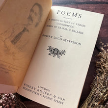 Load image into Gallery viewer, Poems by Robert Louis Stevenson Full Leather Robert Riviere Binding 1920&#39;s Book

