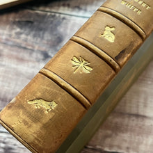 Load image into Gallery viewer, 1898 The Natural History of Selbourne; Half Calf Leather Binding Illustrated Book
